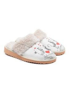 Goby Kapcie w kolorze białym ze wzorem rozmiar: 42. Białe kapcie Goby, bez wzorów, z materiału. Za 130,99 zł.
