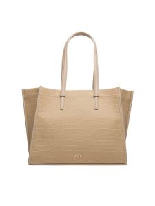 MEXX Torebka MEXX-E-018-05 Beżowy. Brązowe torebki klasyczne Mexx, bez wzorów, z bawełny, bez dodatków. Za 119,99 zł.