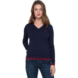 Felix Hardy Sweter Damski Xl Ciemnoniebieski. Swetry klasyczne marki Felix Hardy. W wyprzedaży za 169,00 zł.