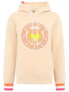 Zwillingsherz Bluza w kolorze brzoskwiniowym rozmiar: L. Pomarańczowe bluzy Zwillingsherz, l, bez wzorów, z kapturem. Za 206,45 zł.