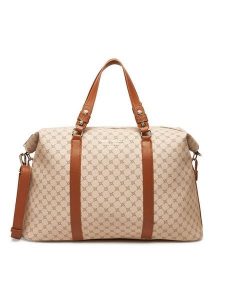 Nine West Torba weekendowa H231181 Beżowy. Brązowe torebki klasyczne Nine West, bez wzorów, z materiału, bez dodatków. Za 369,99 zł.