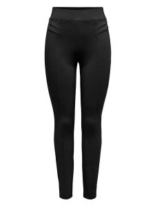 ONLY Legginsy "Nori" w kolorze czarnym rozmiar: M/L32. Czarne legginsy ONLY, bez wzorów, z podwyższonym stanem. Za 92,21 zł.