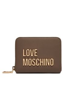 LOVE MOSCHINO Portfel JC5613PP0PKD0203 Brązowy. Brązowe portfele LOVE MOSCHINO, bez wzorów, ze skóry. Za 399,99 zł.