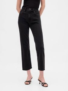 GAP Dżinsy - Regular fit - w kolorze czarnym rozmiar: W27. Czarne jeansy GAP, bez wzorów. Za 127,35 zł.