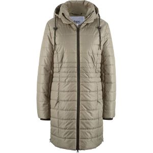 Kurtka pikowana z rozcięciem z boku bonprix khaki. Kurtki marki bonprix. Za 124,99 zł.