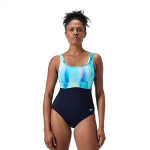 Strój kąpielowy jednoczęściowy damski na basen Speedo Shaping Eclipse. Czarne stroje jednoczęściowe Speedo, bez wzorów. Za 334,99 zł.