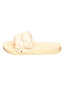 Tommy Hilfiger Shoes Klapki w kolorze żółtym rozmiar: 42. Żółte klapki Tommy Hilfiger Shoes, bez wzorów, z otwartym noskiem, bez obcasa. Za 126,15 zł.