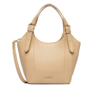 Torebka Lasocki. Brązowe torebki klasyczne Lasocki, bez wzorów, bez dodatków. Za 159,99 zł.