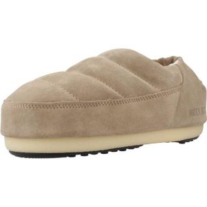 Sandały MOON BOOT MB SANDAL BAND SUEDE Beżowy. Brązowe buty trekkingowe Moon Boot, ze skóry, bez zapięcia. Za 634,50 zł.