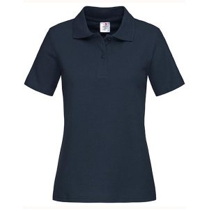 Klasyczna Koszulka Polo Damska. Niebieskie koszulki sportowe STEDMAN, bez wzorów, bez ramiączek. Za 88,99 zł.