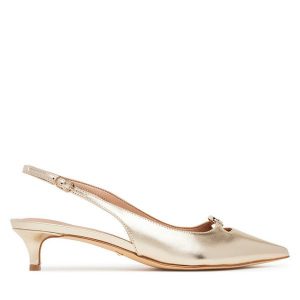 Czółenka Guess. Żółte czółenka Guess, z aplikacjami, bez obcasa, bez zapięcia. Za 399,99 zł.
