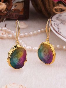 Pierres delicates Pozłacane kolczyki z kwarcem rozmiar: onesize. Żółte kolczyki Pierres delicates, z kwarcem, pozłacane. Za 43,99 zł.