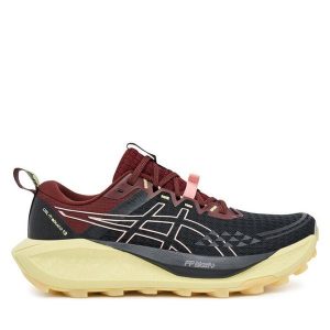 Buty do biegania Asics. Czarne buty sportowe ASICS, bez wzorów, bez zapięcia, do biegania. Za 489,99 zł.