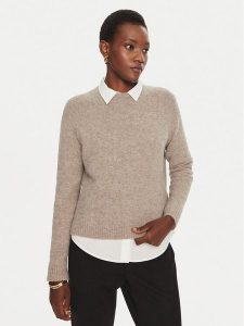 Boss Sweter Febisan 50478315 Szary Regular Fit. Szare swetry klasyczne Boss, m, z wełny, bez kołnierzyka. Za 529,99 zł.