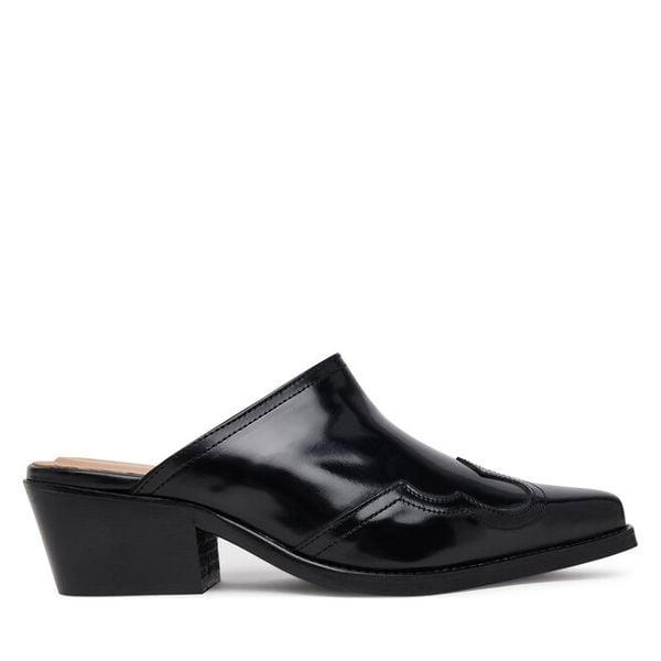 Klapki Tommy Hilfiger. Czarne klapki TOMMY HILFIGER, bez wzorów, bez obcasa. Za 499,99 zł.