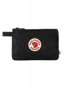 Saszetka Fjallraven Kanken Gear Pocket - black. Czarne nerki i saszetki Fjällräven, bez wzorów, z materiału. Za 99,99 zł.