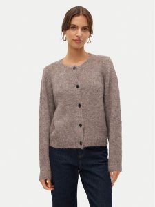 Vero Moda Kardigan Novah 10320496 Brązowy Regular Fit. Brązowe kardigany Vero Moda, z syntetyku. Za 189,99 zł.