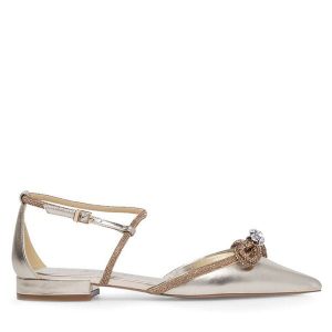 Baleriny Eva Minge. Żółte balerinki Eva Minge, bez wzorów, bez obcasa, bez zapięcia. Za 169,99 zł.