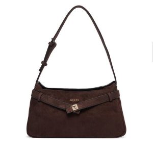 Torebka Guess. Brązowe torebki klasyczne Guess, z aplikacjami, bez dodatków. Za 544,99 zł.