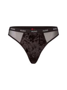 HUGO Stringi Kobiety czarny, XS. Czarne stringi Hugo, bez wzorów. Za 79,95 zł.