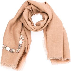 Chusta TWINSET - Sciarpa AS8P3D Multicolor 02318. Brązowe apaszki i chusty marki Twinset, z materiału. W wyprzedaży za 259,00 zł.