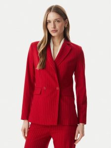 Morgan Marynarka 261-VLOVE.F Czerwony Regular Fit. Czerwone marynarki i żakiety Morgan, bez wzorów, z syntetyku. Za 479,99 zł.