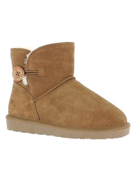 Gooce Skórzane botki zimowe "Crestone" w kolorze jasnobrązowym rozmiar: 37. Brązowe botki Gooce, na zimę, bez wzorów, ze skóry, bez obcasa, bez zapięcia. Za 160,96 zł.