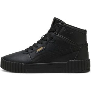 Adidasy Puma Carina 3.0 Mid, Kobiety. Czarne buty sportowe Puma, bez wzorów, z syntetyku, bez zapięcia. Za 490,00 zł.