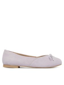 Caprice Baleriny 9-22109-46 Fioletowy. Fioletowe balerinki Caprice, bez wzorów, ze skóry, bez obcasa, bez zapięcia. Za 231,99 zł.