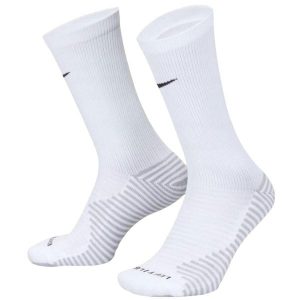 Skarpety Piłkarskie Unisex Dla Dorosłych Strike DriFIT. Białe skarpetki Nike, bez wzorów. Za 72,99 zł.