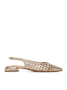 MEXX Baleriny EO-WI40-11268-01 Złoty. Żółte balerinki Mexx, bez wzorów, ze skóry, bez obcasa, bez zapięcia. Za 329,99 zł.