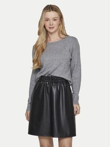Vila Sweter Ril 14054177 Szary Regular Fit. Szare swetry klasyczne Vila, s, z syntetyku, bez kołnierzyka. Za 119,99 zł.