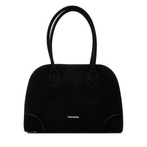 Torebka GINO ROSSI. Czarne torebki klasyczne Gino Rossi, bez wzorów, bez dodatków. Za 479,99 zł.