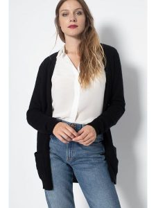 Perfect Cashmere Kaszmirowy kardigan "Pearl" w kolorze czarnym rozmiar: XL. Czarne kardigany Perfect Cashmere, z kaszmiru. Za 439,24 zł.