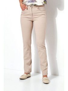 Relaxed by TONI Dżinsy - Slim fit - w kolorze beżowym rozmiar: W38. Brązowe jeansy Relaxed by TONI, bez wzorów, z podwyższonym stanem. Za 136,13 zł.