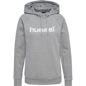 Bluza damska z kapturem Hummel go logo. Szare bluzy Hummel, m, bez wzorów, z kapturem. Za 202,50 zł.