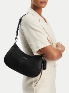 Guess Torebka NoelleII HWZG96 72180 Czarny. Czarne torebki klasyczne Guess, z aplikacjami, ze skóry, bez dodatków. Za 384,99 zł.