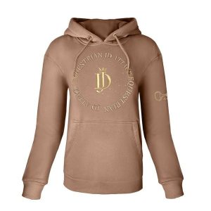 Bluza JD ATTACK Mila. Brązowe bluzy JD ATTACK, bez wzorów, bez kaptura. Za 239,00 zł.