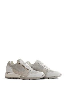 NoGRZ Skórzane sneakersy "B.Vittone" w kolorze biało-szarym rozmiar: 38. Białe trampki NoGRZ, bez wzorów, bez zapięcia. Za 194,27 zł.
