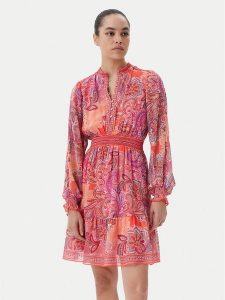 Hale Bob Sukienka letnia 4YDD630A Różowy Regular Fit. Czerwone sukienki Hale Bob, na lato, m, bez wzorów, z syntetyku, bez kołnierzyka, bez ramiączek. Za 669,99 zł.