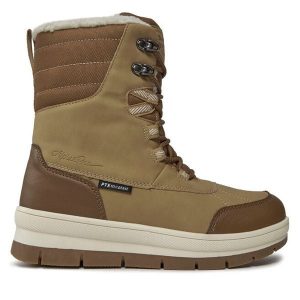 Śniegowce Alpine Pro. Brązowe buty zimowe Alpine Pro, bez obcasa, bez zapięcia. Za 469,99 zł.