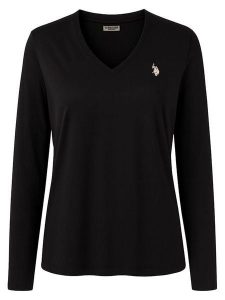 U.S. Polo Assn. Koszulka w kolorze czarnym rozmiar: XXL. Czarne bluzki U.S. Polo Assn., s, bez wzorów, bez kołnierzyka, bez ramiączek. Za 135,49 zł.