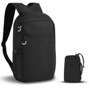 Plecak miejski składany 15 litrów Spokey Fliper. Czarne plecaki Spokey. Za 31,99 zł.