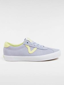 Vans Skórzane sneakersy "Sport Low" w kolorze żółto-fioletowym rozmiar: 40,5. Różowe trampki Vans, bez wzorów, bez zapięcia. Za 135,81 zł.