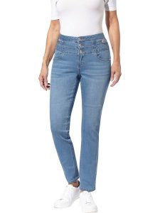 WITT WEIDEN Dżinsy - Slim fit - w kolorze błękitnym rozmiar: 38. Niebieskie jeansy WITT WEIDEN, bez wzorów, z podwyższonym stanem. Za 114,17 zł.