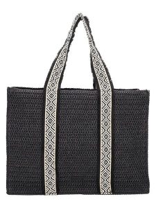 Beagles Shopper bag "Ibiza" w kolorze czarnym - 50 x 37 x 16 cm rozmiar: onesize. Czarne shopper bag Beagles, bez wzorów, z materiału, na ramię, bez dodatków. Za 95,99 zł.