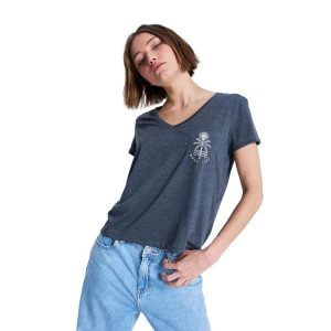 Koszulka z krótkim rękawem dla Kobiety LAGUNA GREEN Czarny. Szare koszulki sportowe Roxy, bez wzorów, z poliesteru, bez ramiączek. Za 109,99 zł.