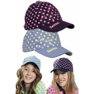 Czapka damska Tattini cigno. Niebieskie czapki TATTINI, bez wzorów, z bawełny, eleganckie. Za 118,00 zł.