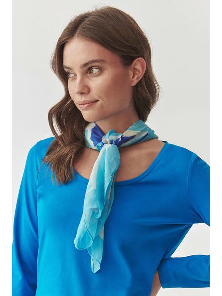 TATUUM Szal w kolorze błękitno-turkusowym - 180 x 86 cm rozmiar: onesize. Niebieskie szaliki Tatuum, bez wzorów, z bawełny. Za 117,73 zł.