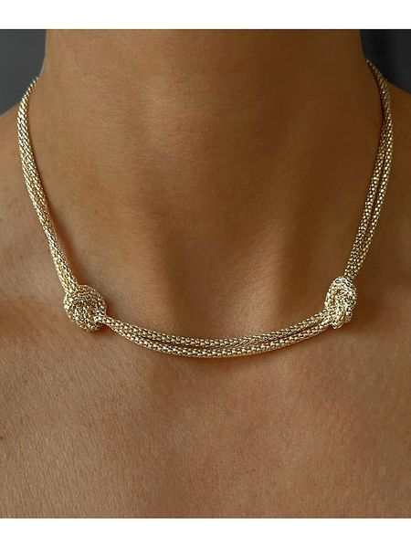 DI GIORGIO Pozłacany naszyjnik z elementami ozdobnymi - dł. 40 cm rozmiar: onesize. Żółte naszyjniki DI GIORGIO, pozłacane. Za 314,45 zł.